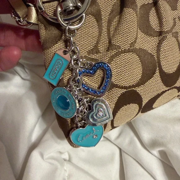 Blue Heart Charm Keychain - Picture 3 of 4